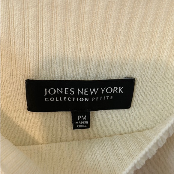 Cream Ribbed Knit Tank Top - Picture 2 of 4